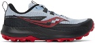Saucony Gray & Red Peregrine 13 Sneakers
