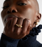 Shay Jewelry Serpentine 18kt gold (750/1000) ring with diamonds