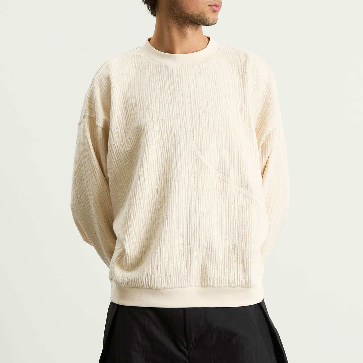 Gander Men's Heaton Sweat in Cream
