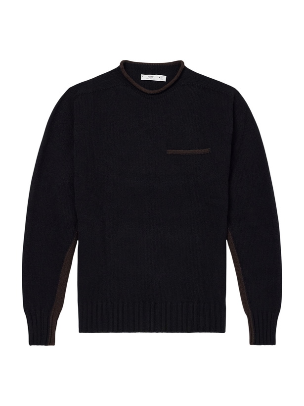 Photo: Inis Meáin - Lambswool Sweater - Black