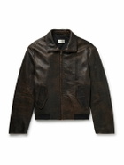 The Row - Akia Leather Jacket - Brown
