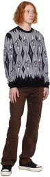 AMIRI Black & Gray Jacquard Sweater