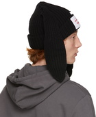 Charles Jeffrey Loverboy Black Chunky Rabbit Beanie