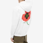 Kenzo Men's Floral Motif Zip Hoody in White