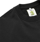 Acne Studios - Monster in My Pocket Forban Printed Fleece-Back Cotton-Jersey Sweatshirt - Black