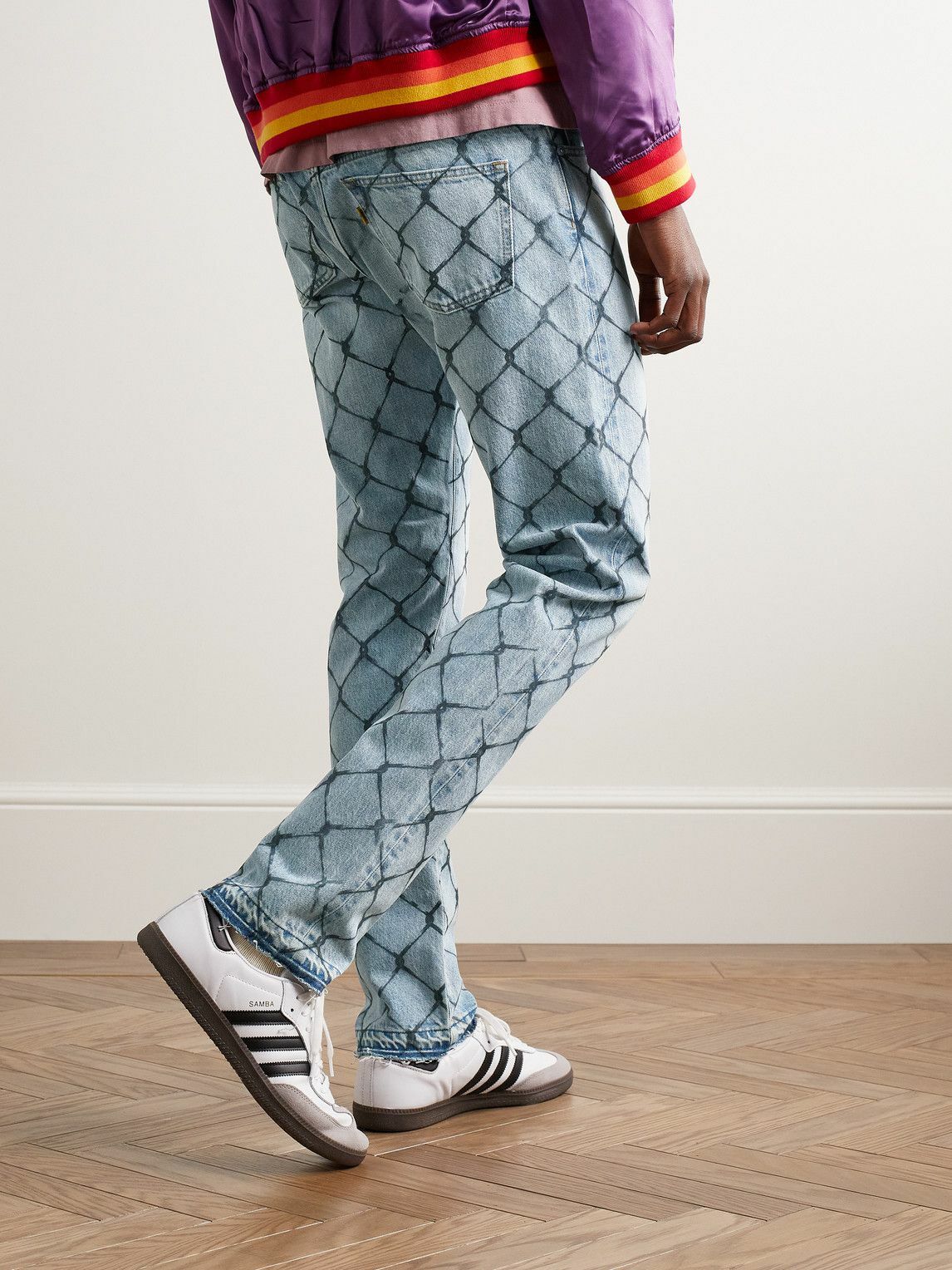 Gallery Dept. - Cage 5001 Slim-Fit Frayed Printed Jeans