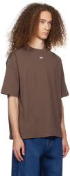 Off-White Brown Arrow Emb Skate T-Shirt