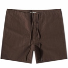 Auralee Men's Easy shorts in Dark Brown
