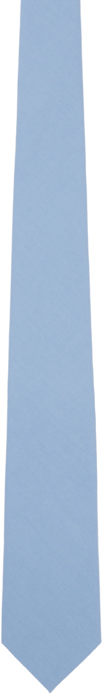 AURALEE Blue Washed Finx Twill Tie Auralee