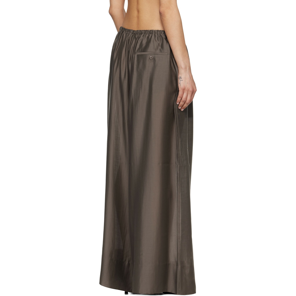 Entire Studios Brown Vento Wide Leg Trousers