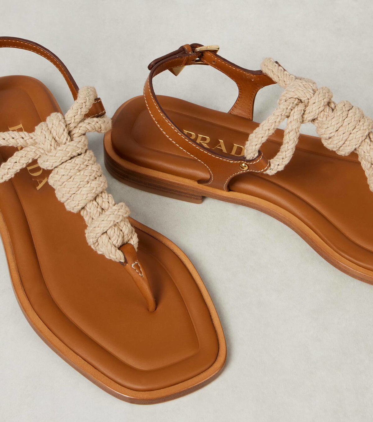Prada Leather thong sandals