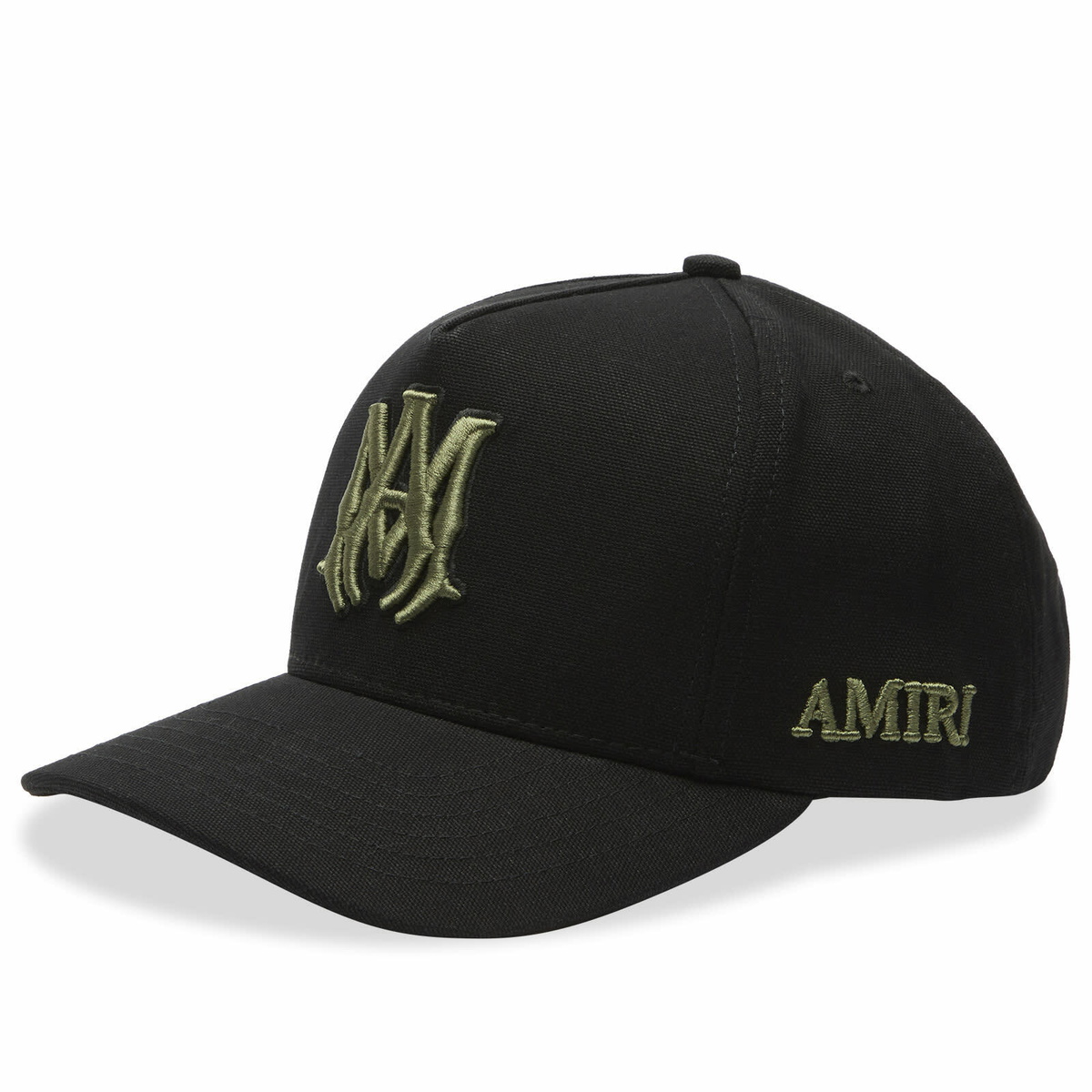 AMIRI Men's MA Outline Canvas Cap in Black Amiri