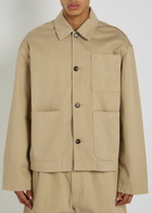 JW Anderson Patch Pocket Cotton Jacket Beige