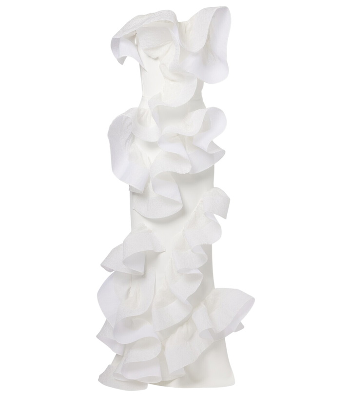 Photo: Maticevski Indulgence ruffled bustier gown