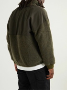 nanamica - Twill-Trimmed Wool-Blend Fleece Jacket - Green