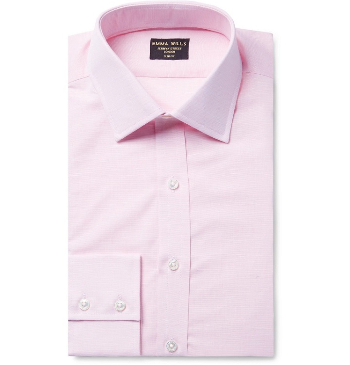 Photo: Emma Willis - Pink Slim-Fit Cotton Shirt - Pink