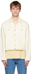 Kenzo Off-White Kenzo Paris Button-Up Denim Jacket