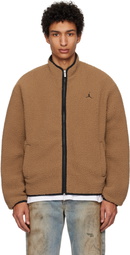 Nike Jordan Brown High-Pile Fleece Jacket