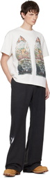 Who Decides War White Faded Jersey T-shirt