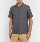 Folk - Gabe Cotton-Jacquard Shirt - Navy