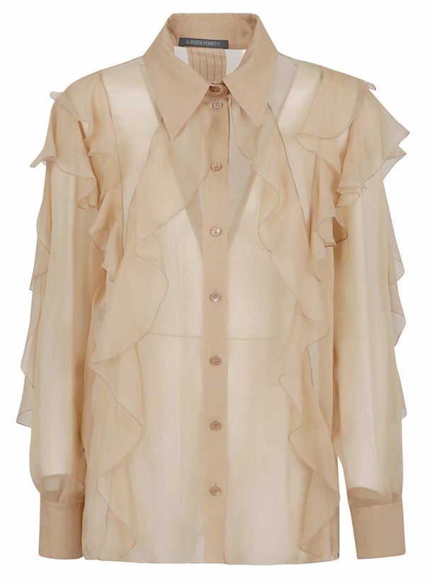 Photo: Alberta Ferretti Chiffon Shirt