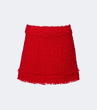 Dolce&Gabbana Cotton-blend bouclé miniskirt