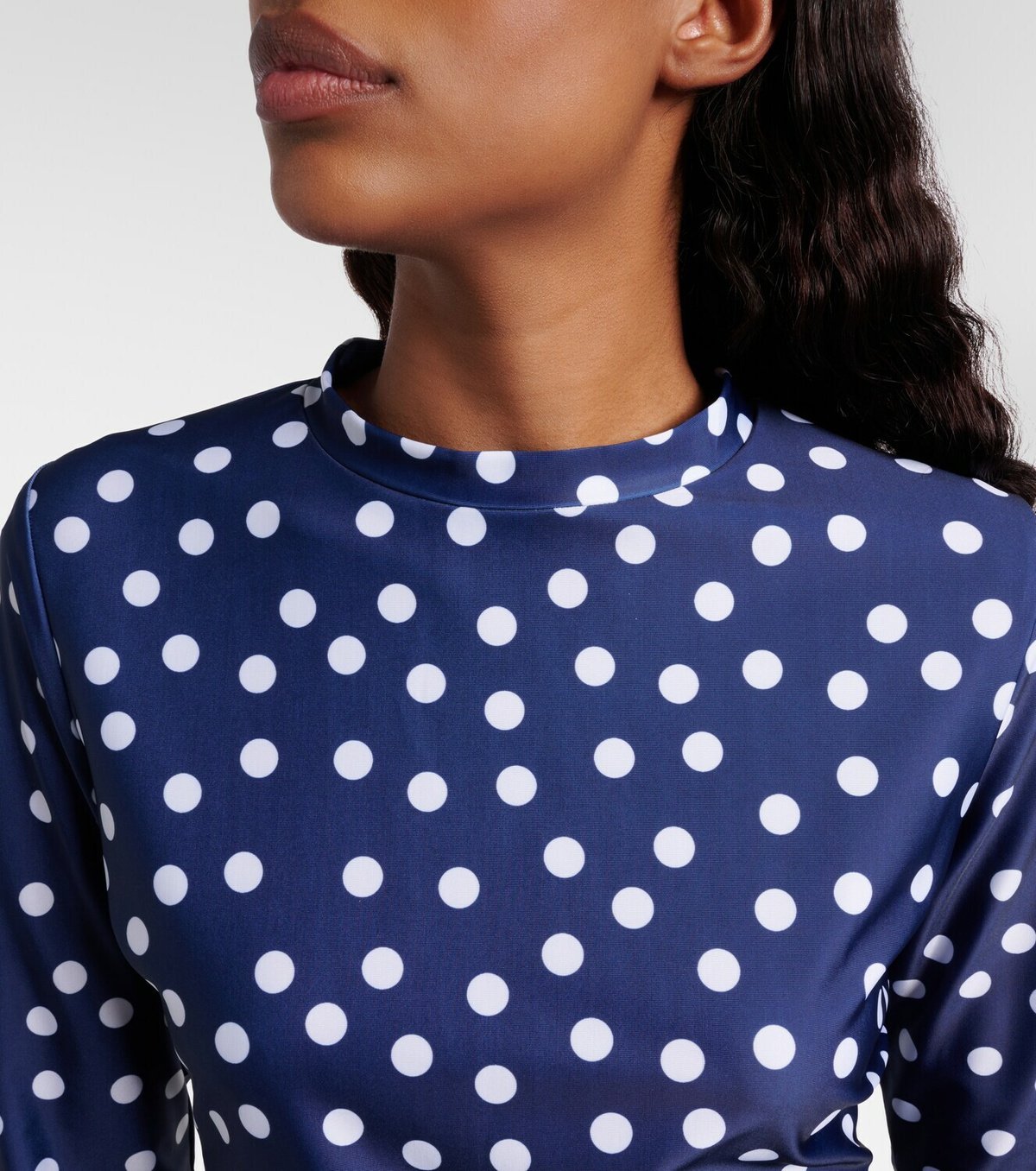 Jean Paul Gaultier Polka-dot jersey top