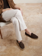MORJAS - The Espadrille Suede Espadrilles - Brown