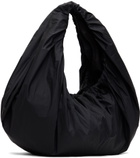 AMOMENTO Black Shirring Tote