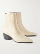 SAINT LAURENT - Vassili 60 Leather Boots - Neutrals