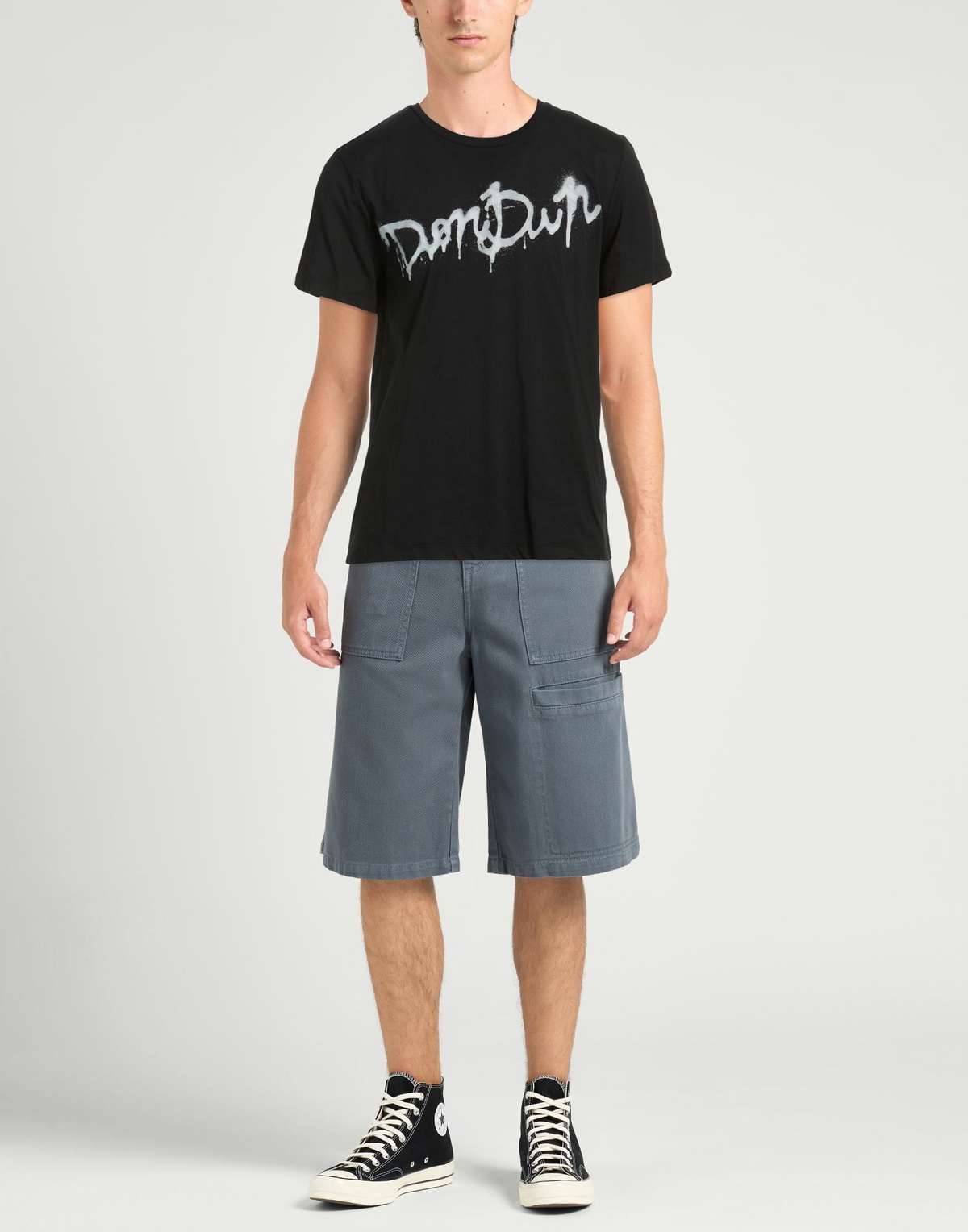 Dondup Mens T-shirt in Black