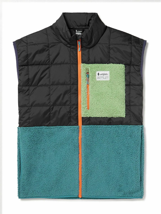 Photo: Cotopaxi - Trico Hybrid Quilted Padded Shell and Fleece Gilet - Blue