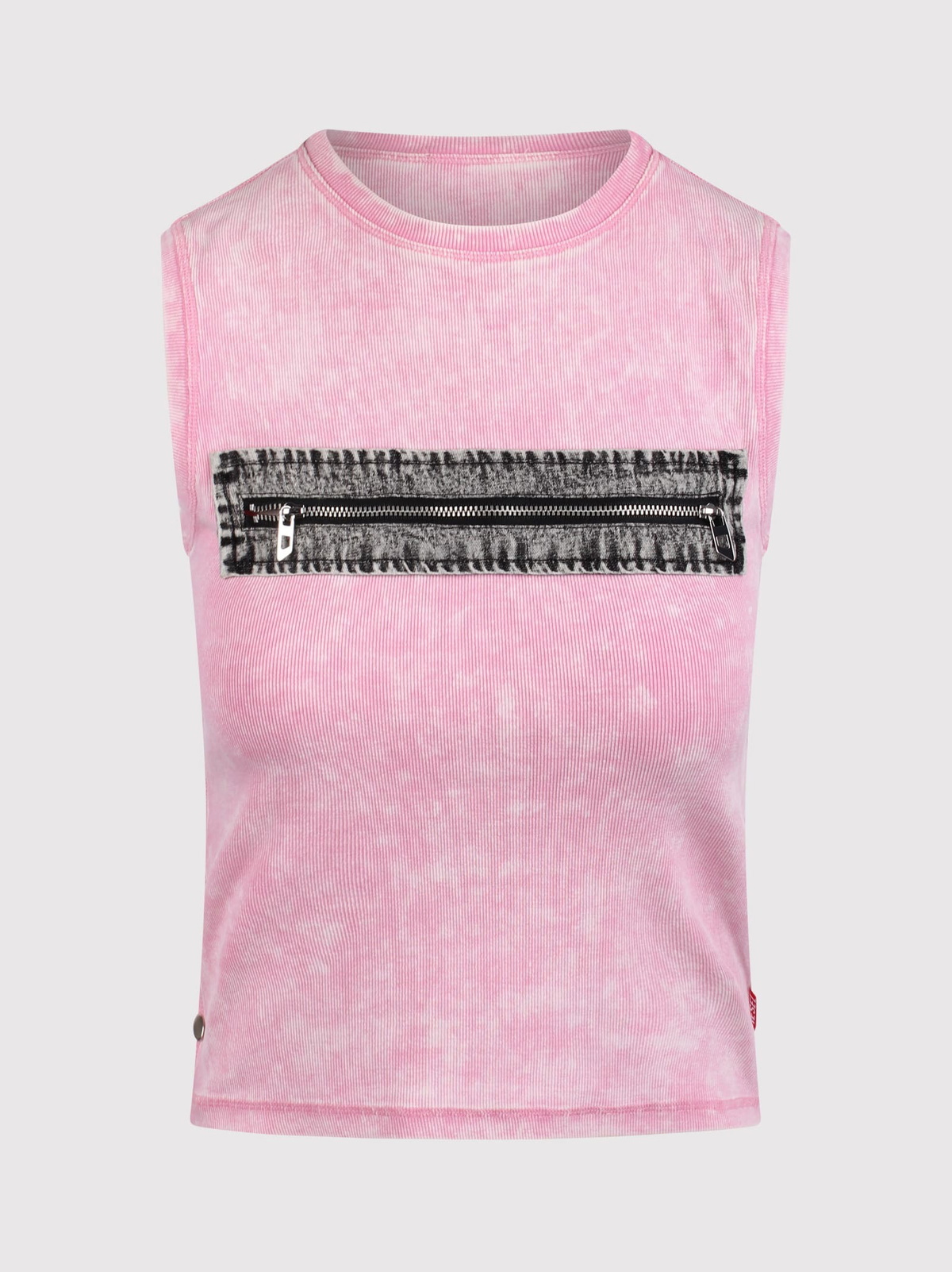 Diesel Sleeveless Top With Zipper Detail Diesel