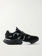 Valentino Garavani - Demivee Suede-Trimmed Mesh Sneakers - Black