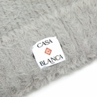 Casablanca Women's Fluffy Nylon Square Hat in Grey 