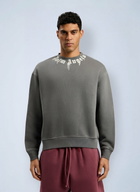 Palm Angels Neck Logo Regular Crewneck Sweatshirt
