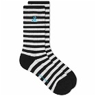 SOPHNET. Men's Scorpion Sock in Black/White
