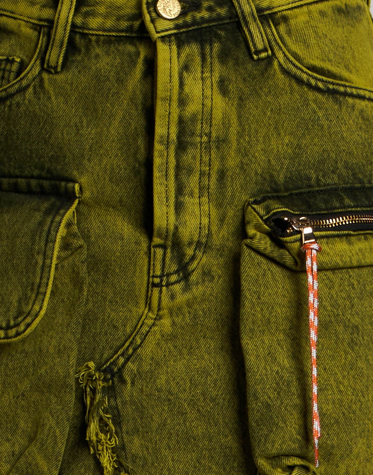 Aries Womens Denim skirt Lime in Green