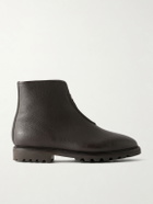 MORJAS - Alpine Shearling-Lined Full-Grain Leather Chelsea Boots - Brown