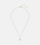 Stone and Strand Lucky Starfish 14kt gold pendant necklace with diamonds