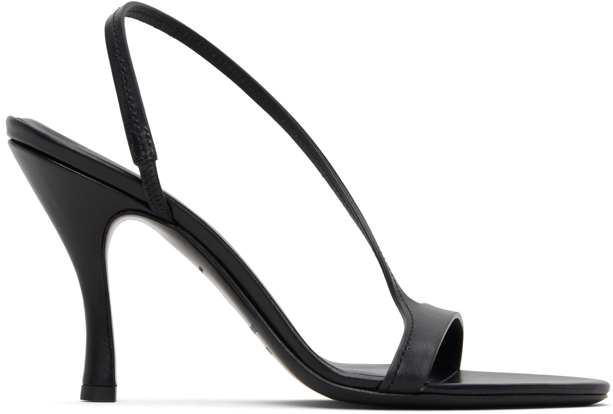 Loulou de Saison Black Arwa High Heeled Sandals