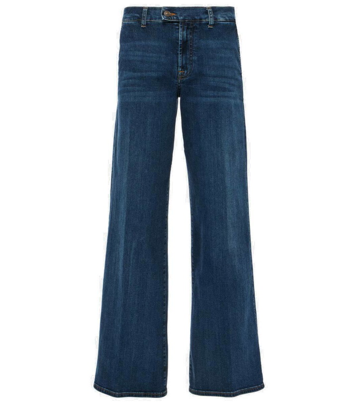 Photo: 7 For All Mankind Lotta Rebel high-rise wide-leg jeans