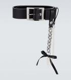 Simone Rocha Embellished leather belt