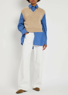 Guest In Residence Ribbed Cashmere Vest Taupe