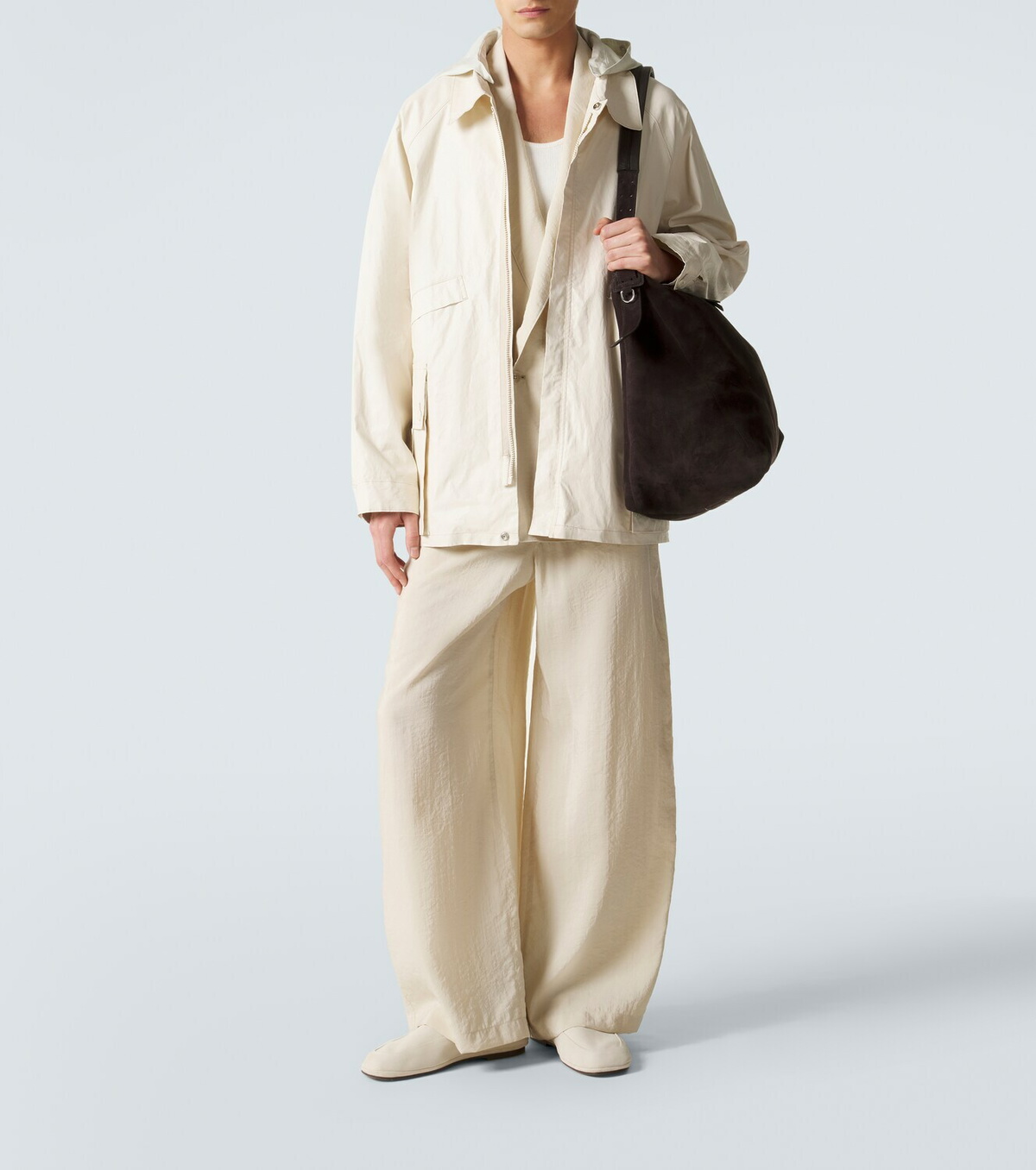 Lemaire Outdoor suede slip-on shoes