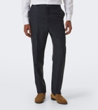 Etro Jacquard virgin wool straight pants