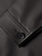 Loro Piana - Evandro Full Grain Leather Overshirt - Brown