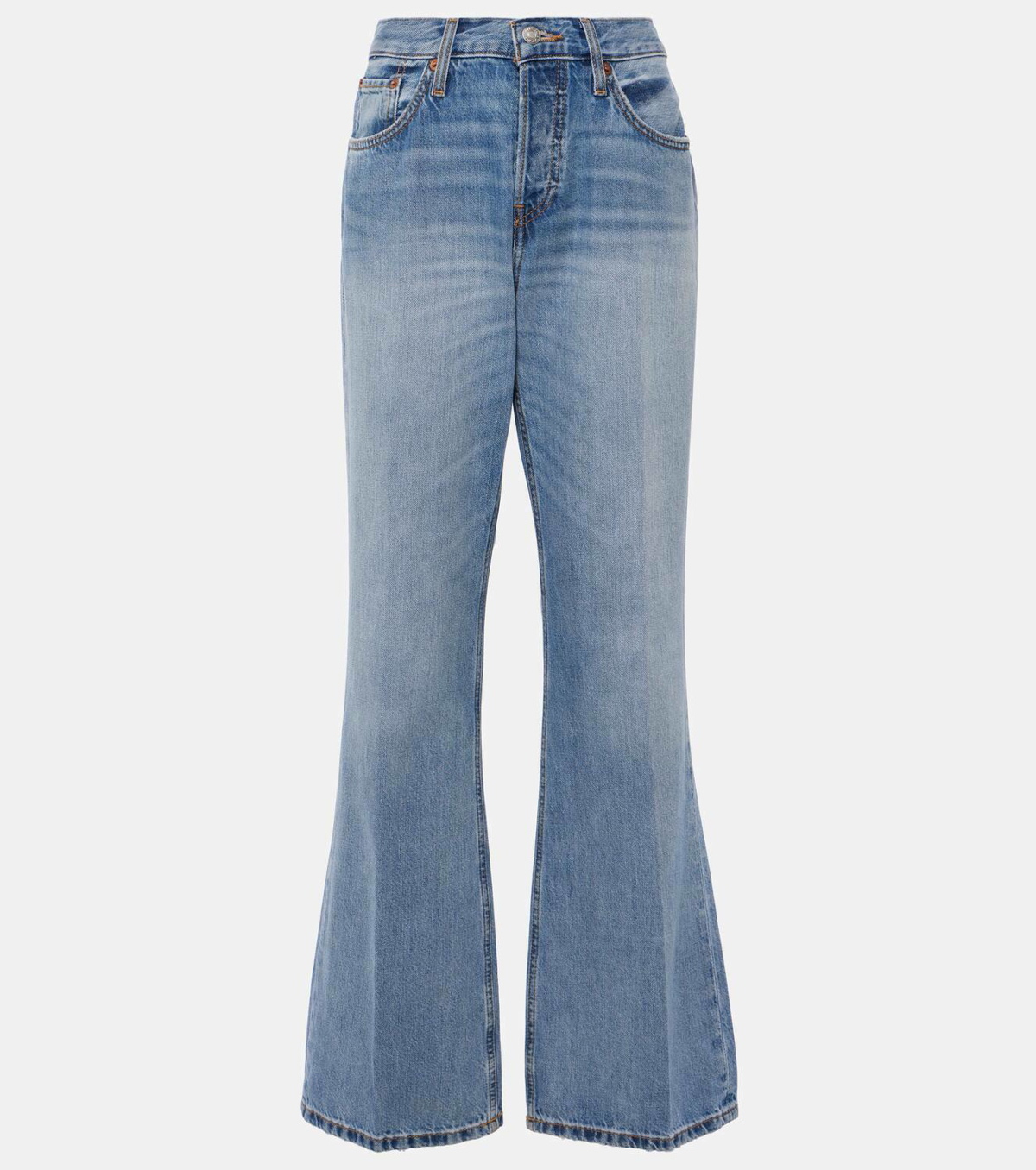 Re/Done Loose Boot mid-rise wide-leg jeans