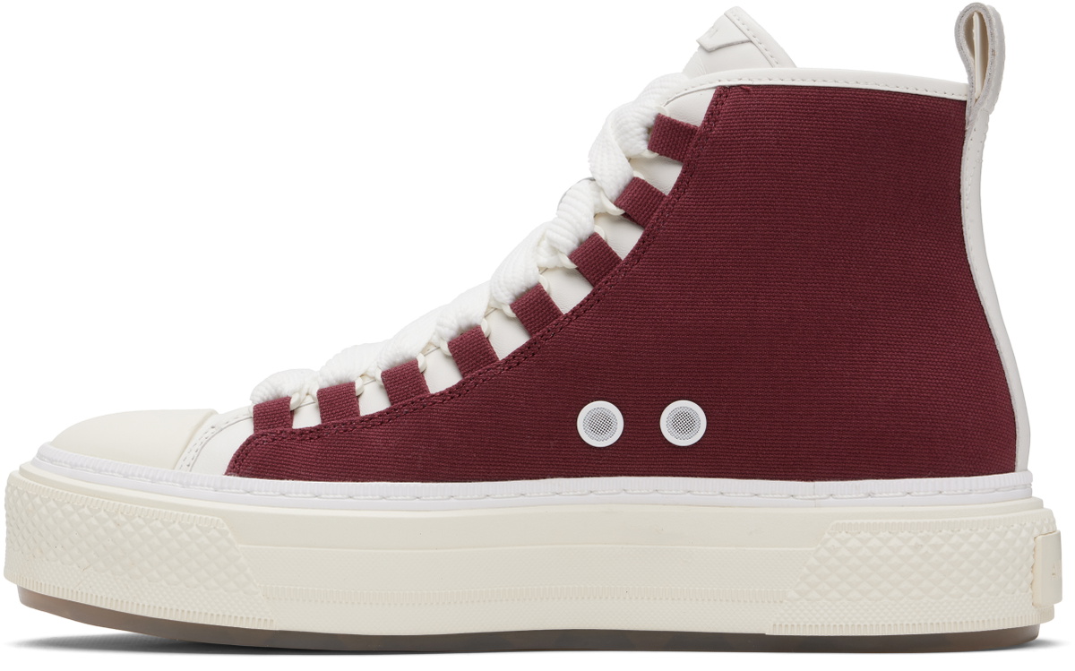 AMIRI Burgundy Court Hi Sneakers
