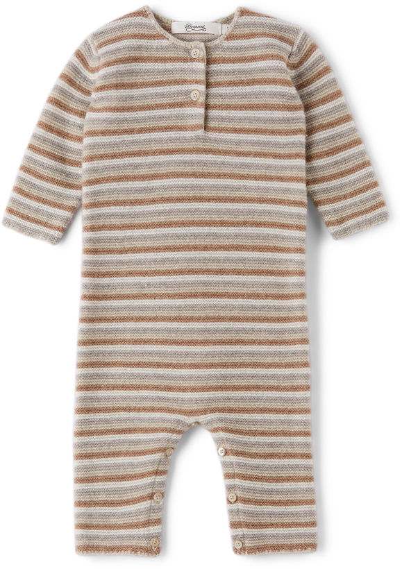 Photo: Bonpoint Baby Merino Wool Striped Ticiano Bodysuit